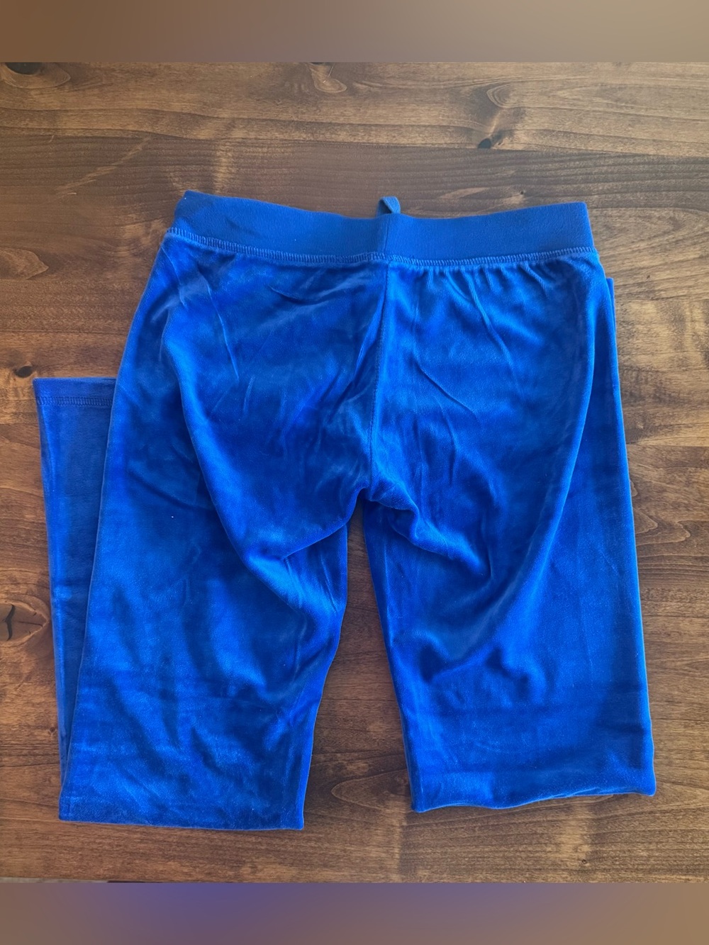 Juicy Couture Royal Blue Velour Lounge Set with Gold 'Couture' Crest - Picture 3 of 10